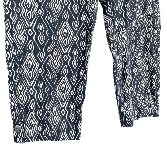 Chico’s | Ikat Elastic Waist Cropped Pants Size 0.5 (S) - Picture 3 of 8